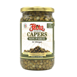 Flora Foods Capers Big Jar of 23 Oz Non Pareil in Vinegar Brine