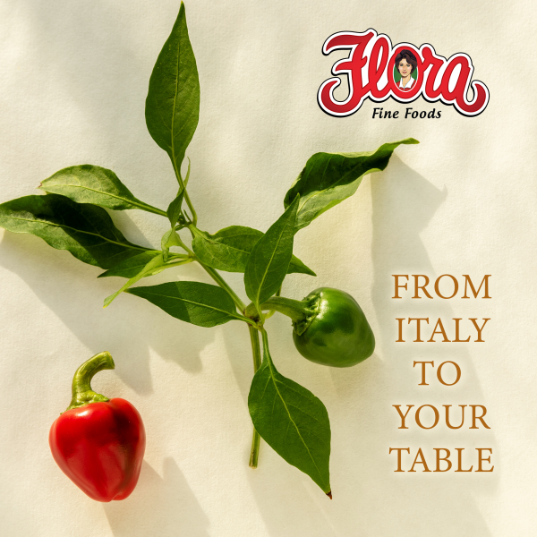 Flora Foods Hot & Red Cherry Peppers Imported from Italy