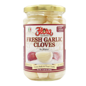 Flora Foods Whole Garlic Cloves in Water Brine Peeled Fresh