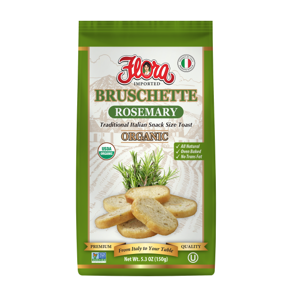 Flora Foods Organic Mini Toasts Bruschette Rosemary