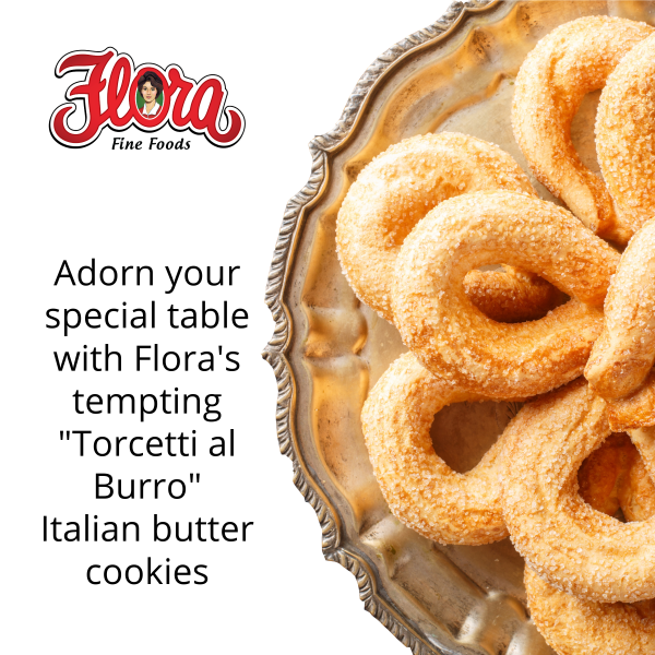 Flora Foods Torcetti al Burro butter Cookies italian